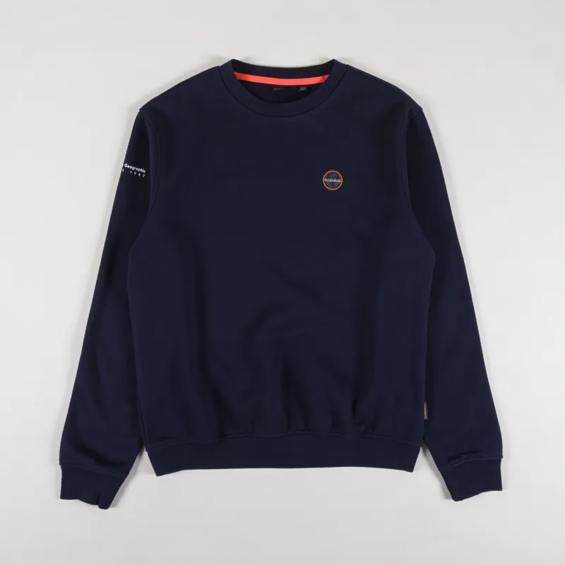 Napapijri Badge Sweatshirt Blue Marine