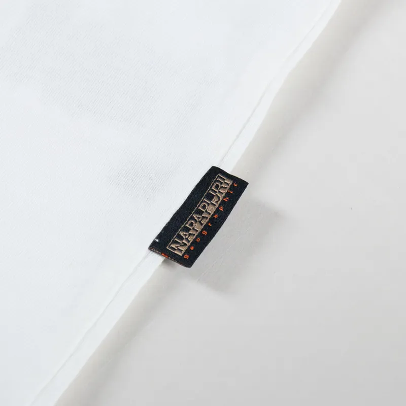 Napapijri Badge T Shirt White Heron-3