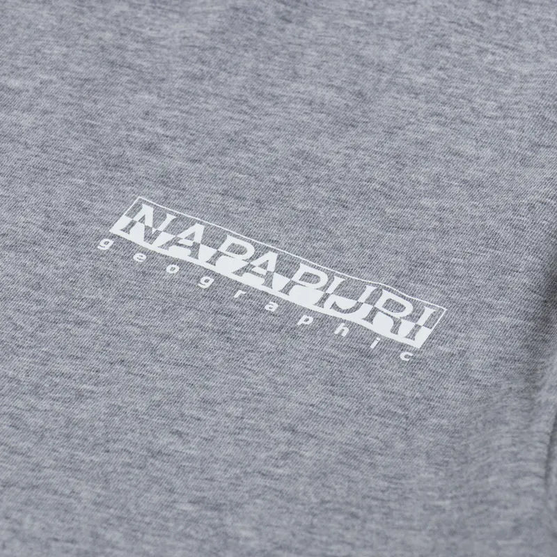 Napapijri Dati T Shirt Medium Grey Melange-5
