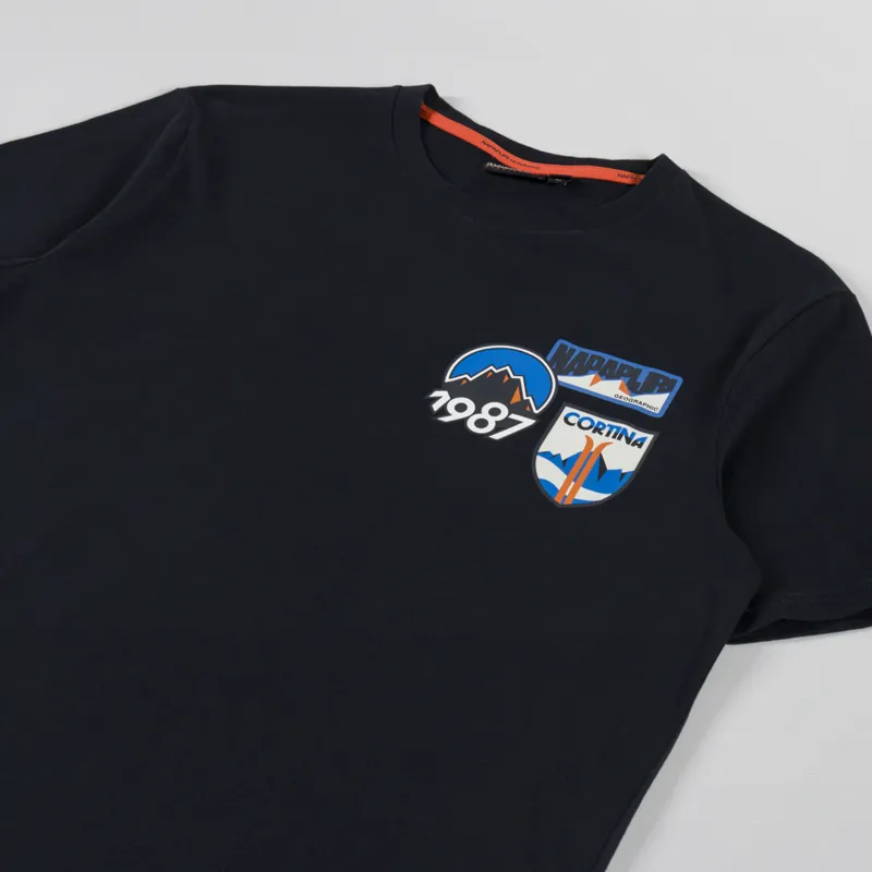 Napapijri Montepiana T Shirt Black Beauty-3