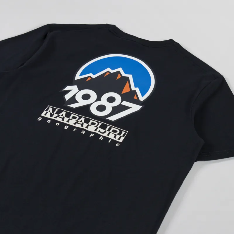 Napapijri Montepiana T Shirt Black Beauty-2