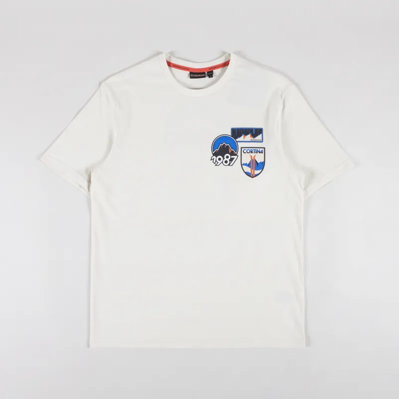 Napapijri Montepiana T Shirt Beige Dimity-1