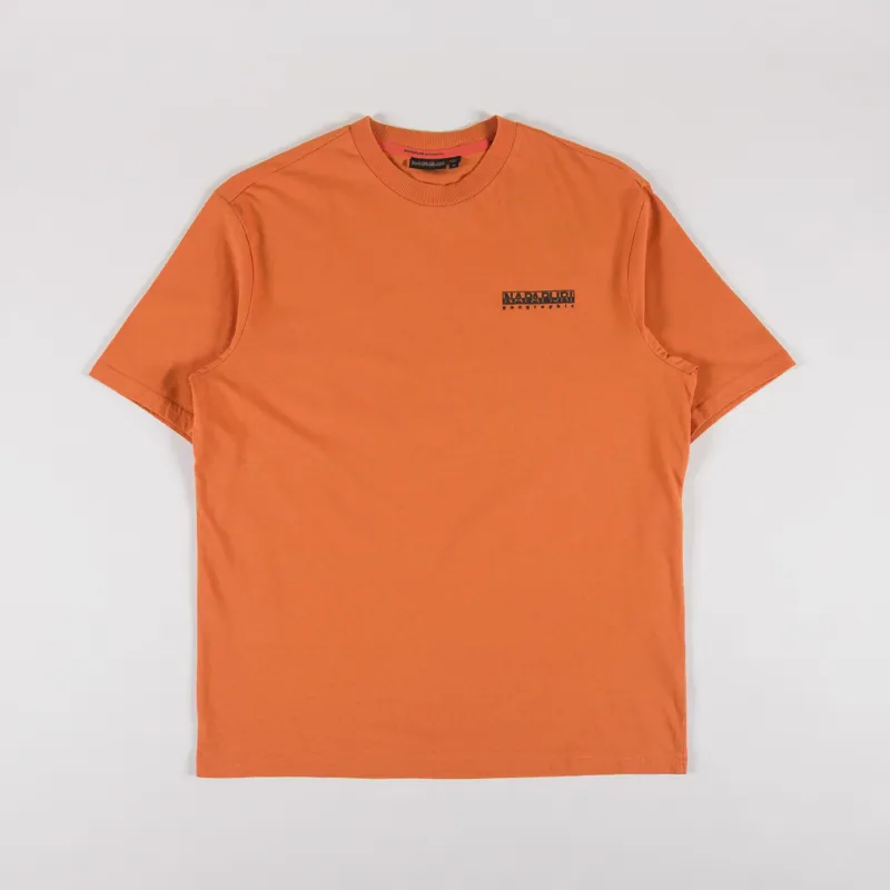 Napapijri Fiemme T Shirt Orange Pumpkin-1