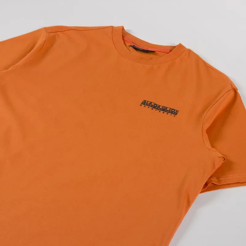 Napapijri Fiemme T Shirt Orange Pumpkin-3