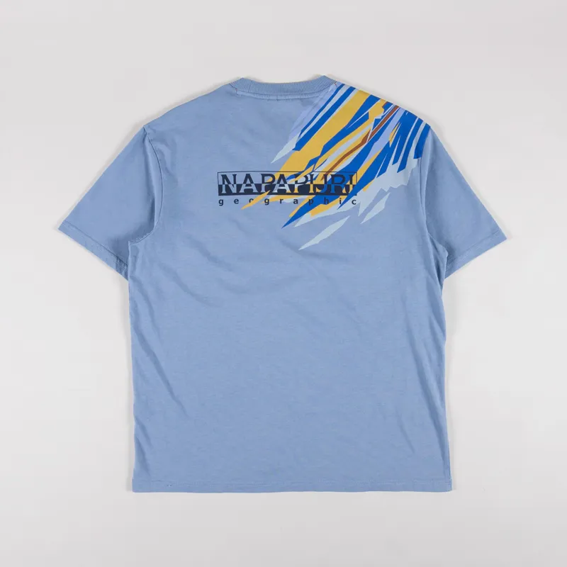 Napapijri Fiemme T Shirt Faded Denim