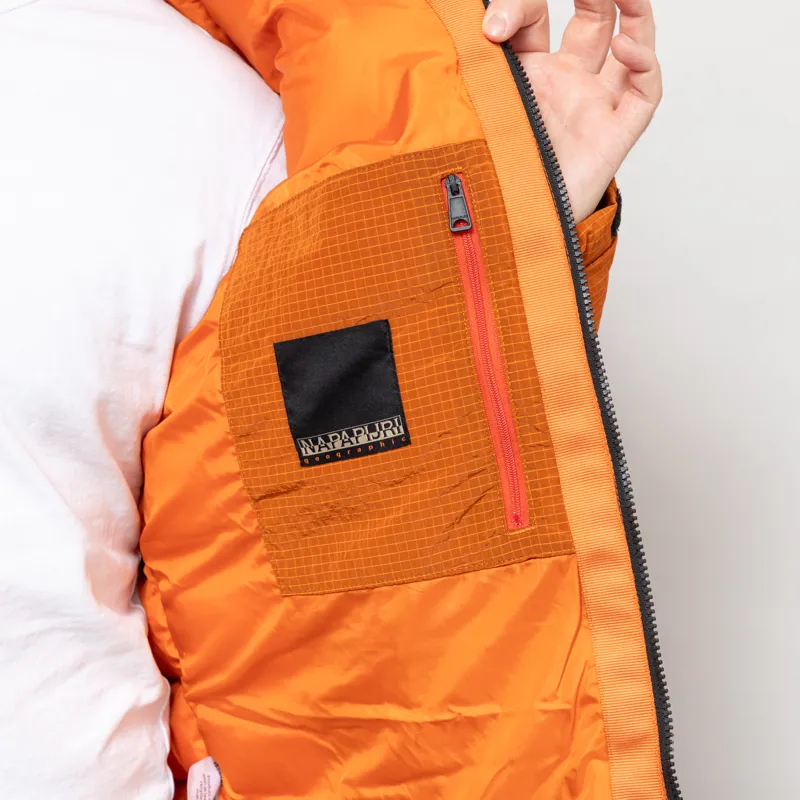 Napapijri Terez Puffer Jacket Orange Pumpkin-7