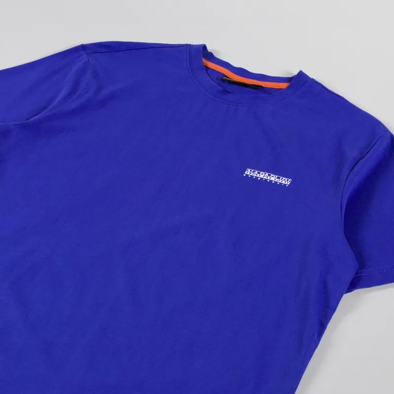 Napapijri Guide T Shirt Royal Blue-3