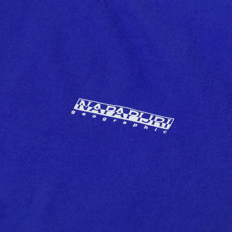 Napapijri Guide T Shirt Royal Blue-5