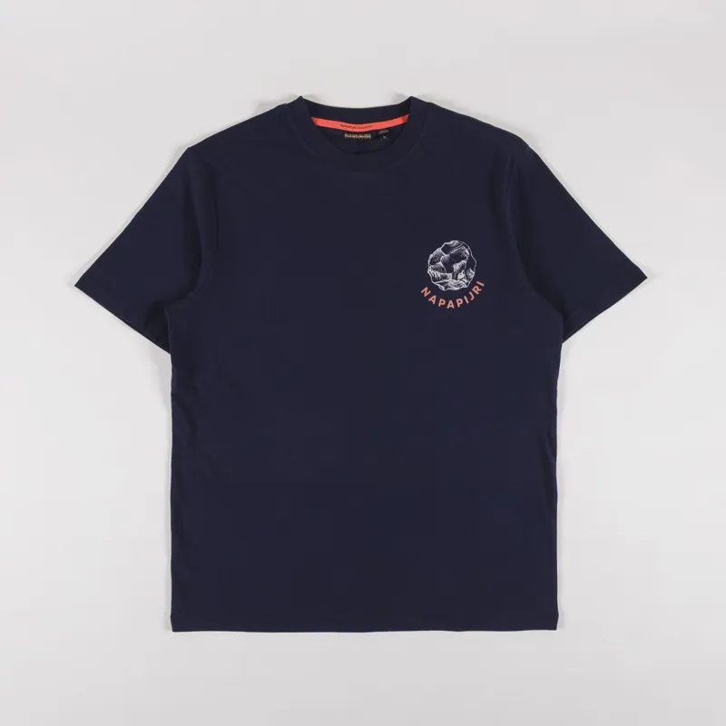 Napapijri Yukis T Shirt Blue Marine-1