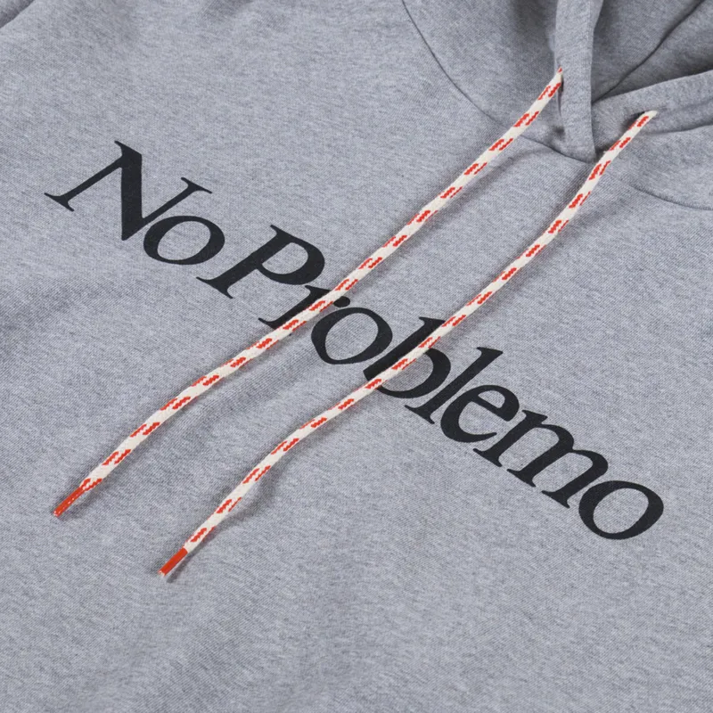 No Problemo Hoodie Grey Marl-4