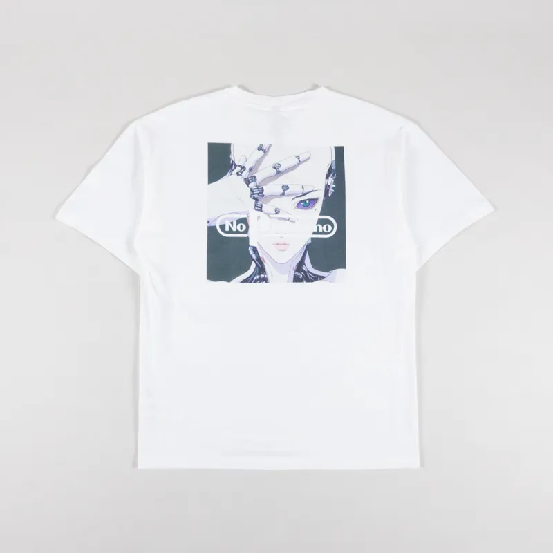 No Problemo Mens Graphic Printed No Limits T Shirt Tee White