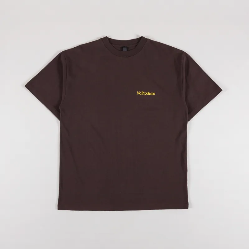 No Problemo Mini Problemo T Shirt Brown