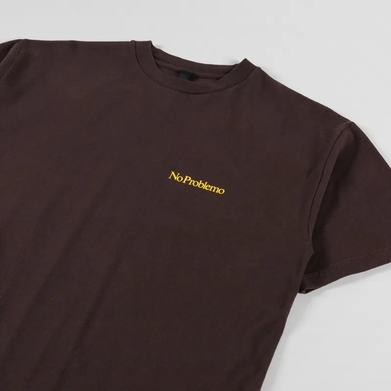 No Problemo Mini Problemo T Shirt Brown-1