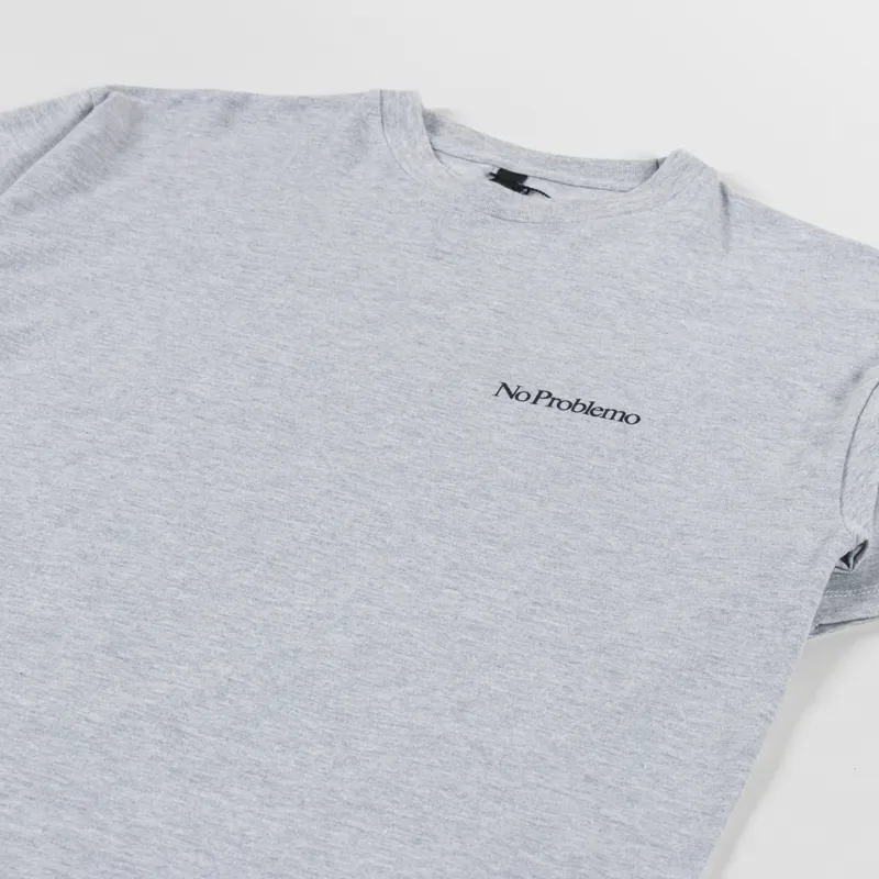 No Problemo Mini Problemo T Shirt Grey Marl-1