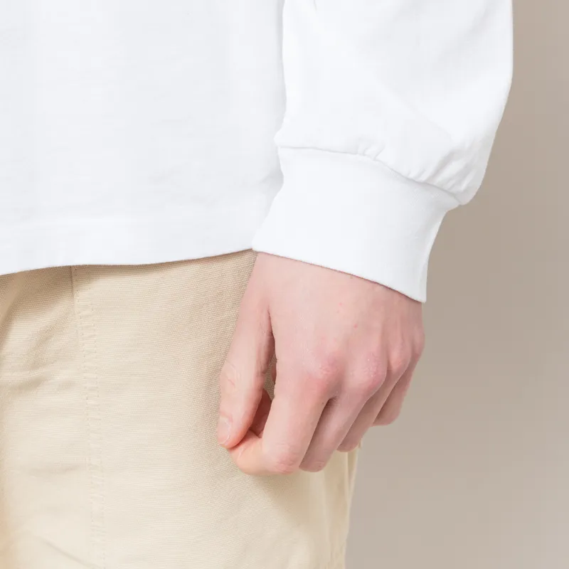 No Problemo Smile Away Long Sleeve T Shirt White-5