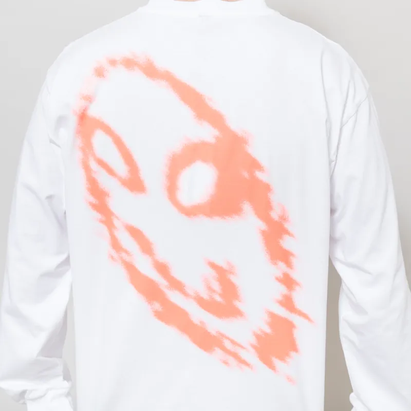 No Problemo Smile Away Long Sleeve T Shirt White-2