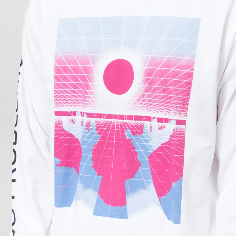 No Problemo Dimensions Long Sleeve T Shirt White-4