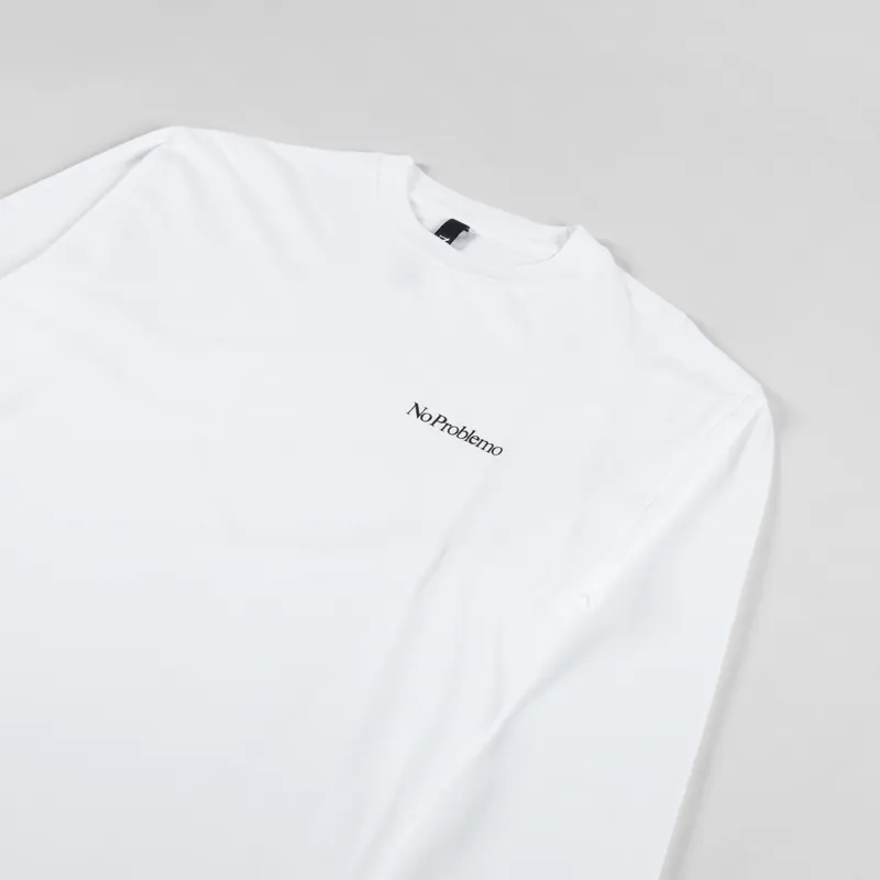 No Problemo Mini Problemo Long Sleeve T Shirt White-1