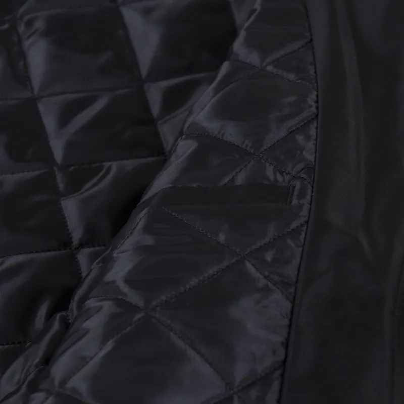 No Problemo NYP Nylon Varsity Jacket Black-9