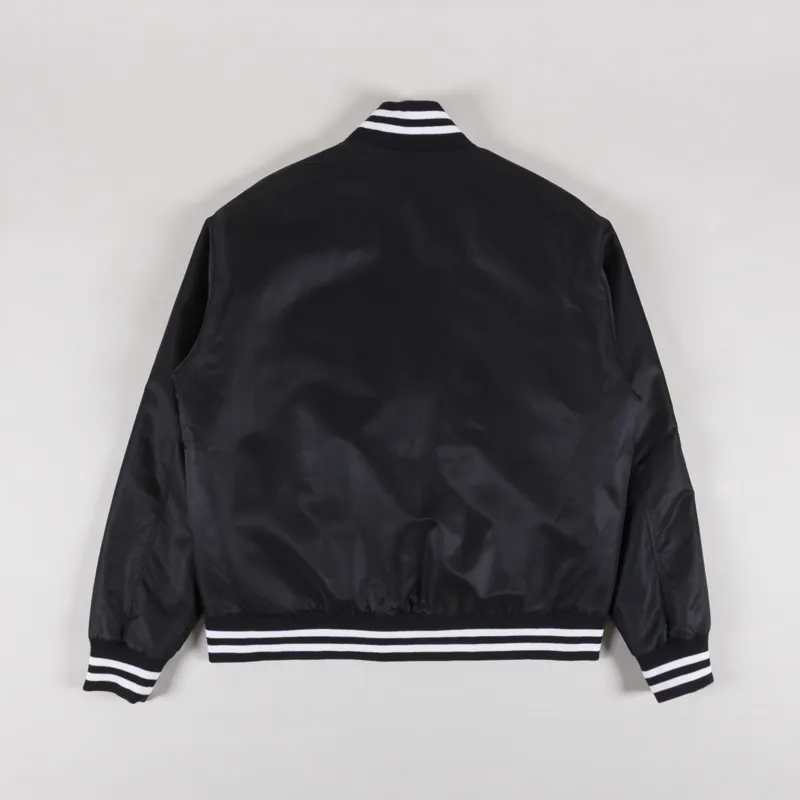 No Problemo NYP Nylon Varsity Jacket Black-2