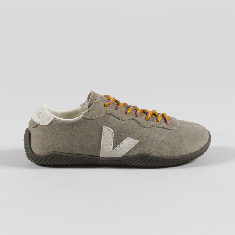 Veja Womens Jitsu Suede Shoes Taupe Pierre Eagle-2