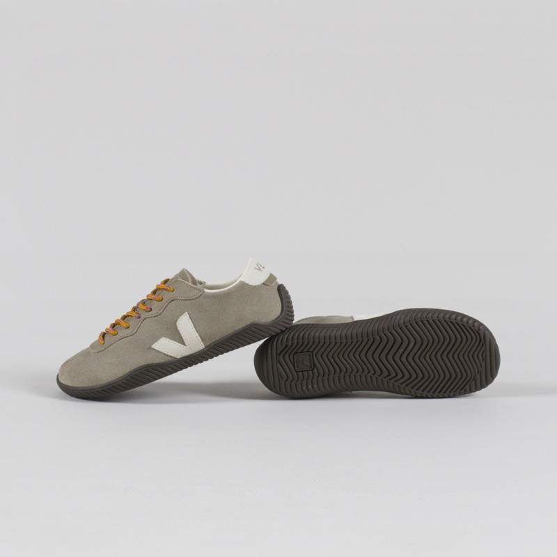 Veja Womens Jitsu Suede Shoes Taupe Pierre Eagle-3