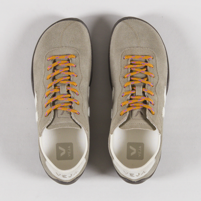 Veja Womens Jitsu Suede Shoes Taupe Pierre Eagle-6