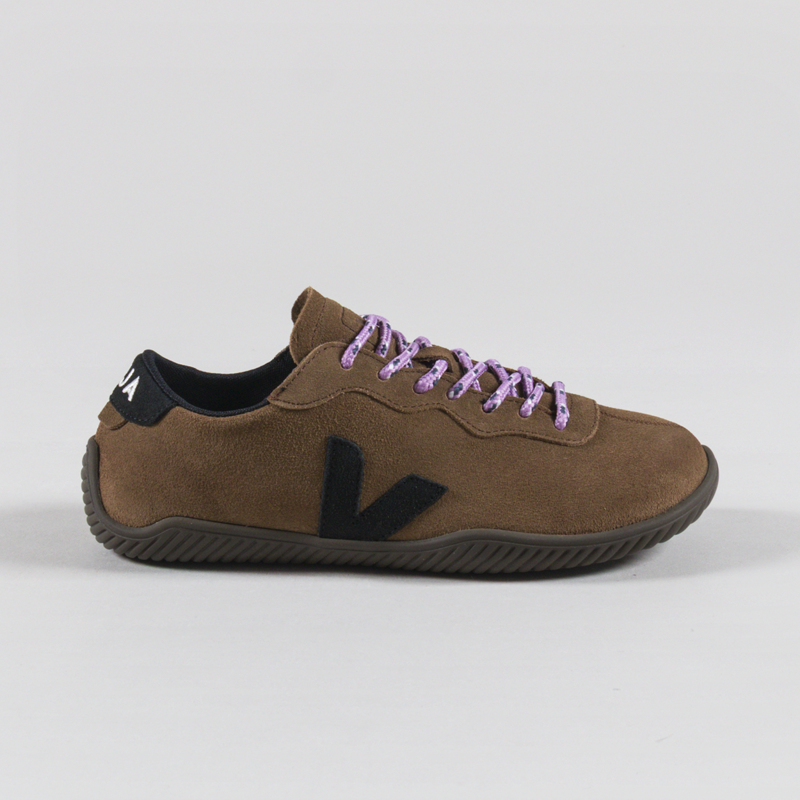 Veja Womens Jitsu Suede Shoes Brown Black Eagle-2