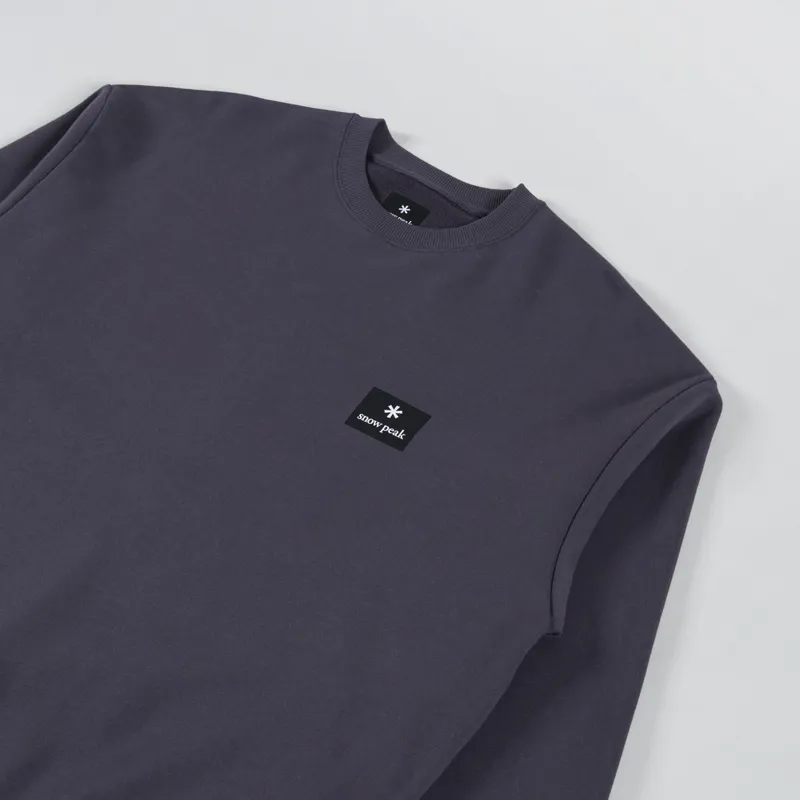 Snow Peak NSD Square Logo Pullover Charcoal-2