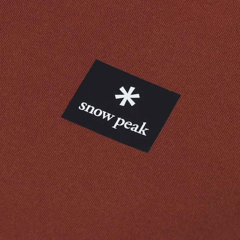Snow Peak NSD Square Logo Pullover Light Brown-4
