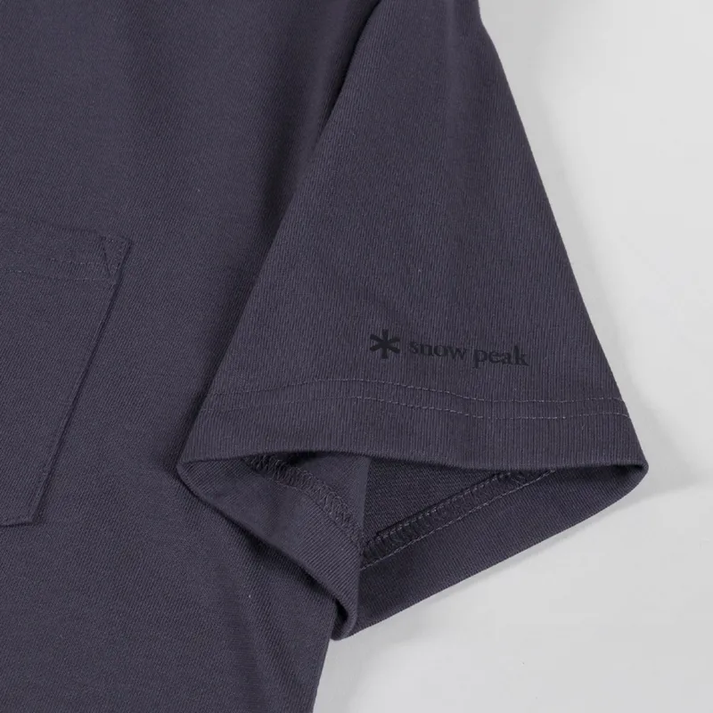 Snow Peak NSD Pocket T Shirt Charcoal-3