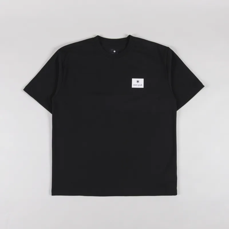 Snow Peak NSD Square Logo T Shirt Black