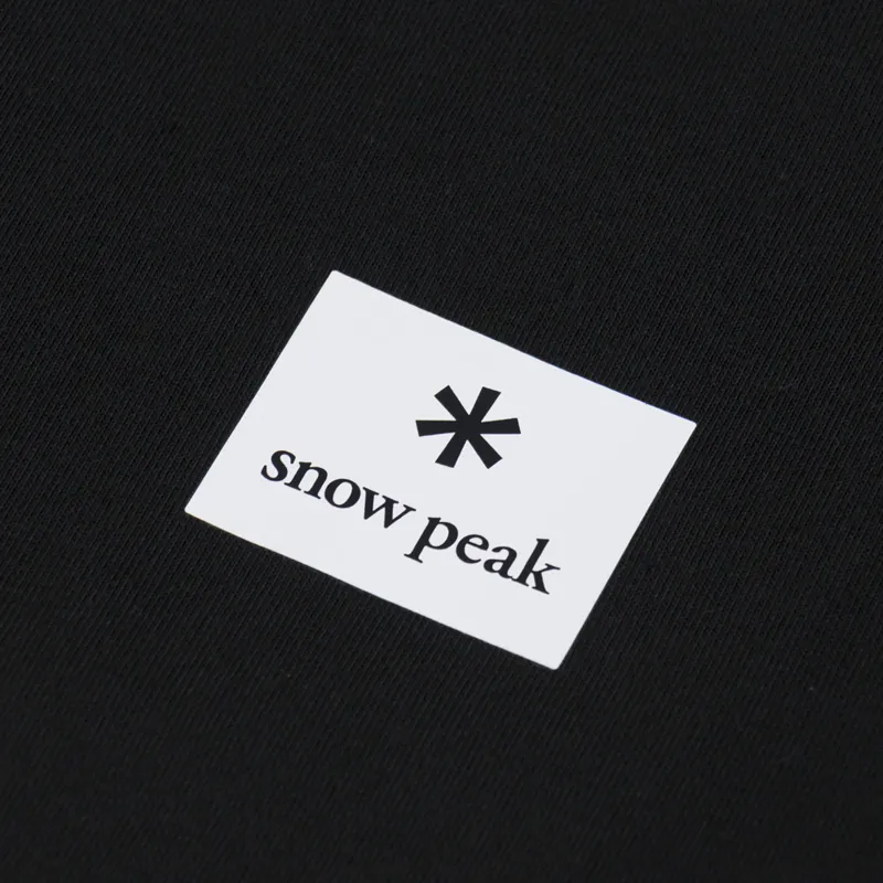 Snow Peak NSD Square Logo T Shirt Black-2