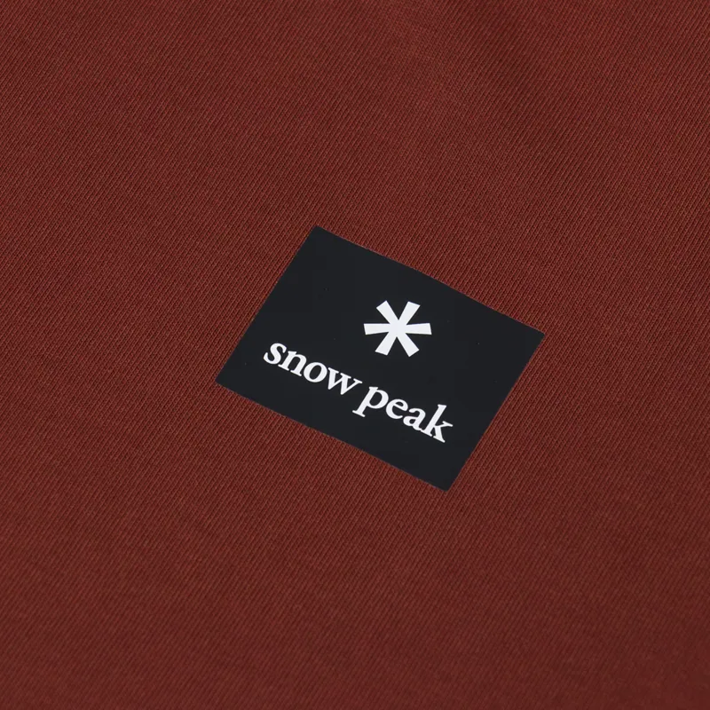 Snow Peak NSD Square Logo T Shirt Light Brown-4
