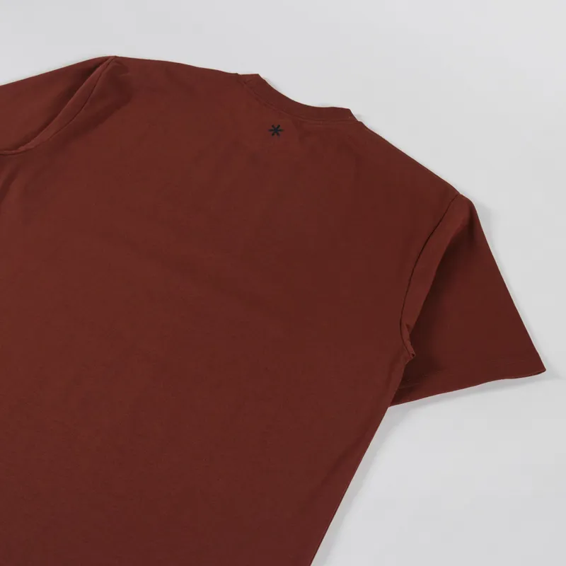 Snow Peak NSD Square Logo T Shirt Light Brown-3