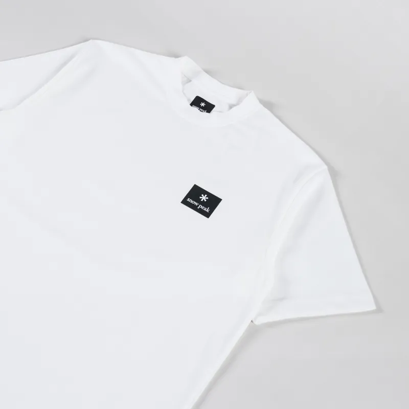 Snow Peak NSD Square Logo T Shirt Off White-2