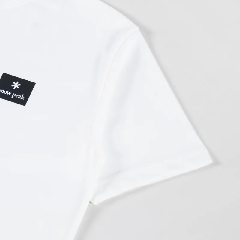 Snow Peak NSD Square Logo T Shirt Off White-4