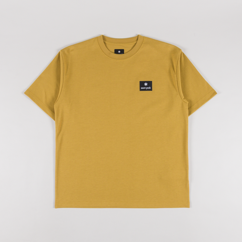 Snow Peak NSD Square Logo T Shirt Yellow