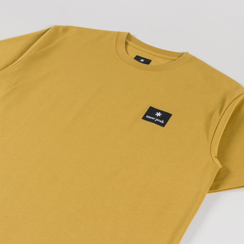 Snow Peak NSD Square Logo T Shirt Yellow-2