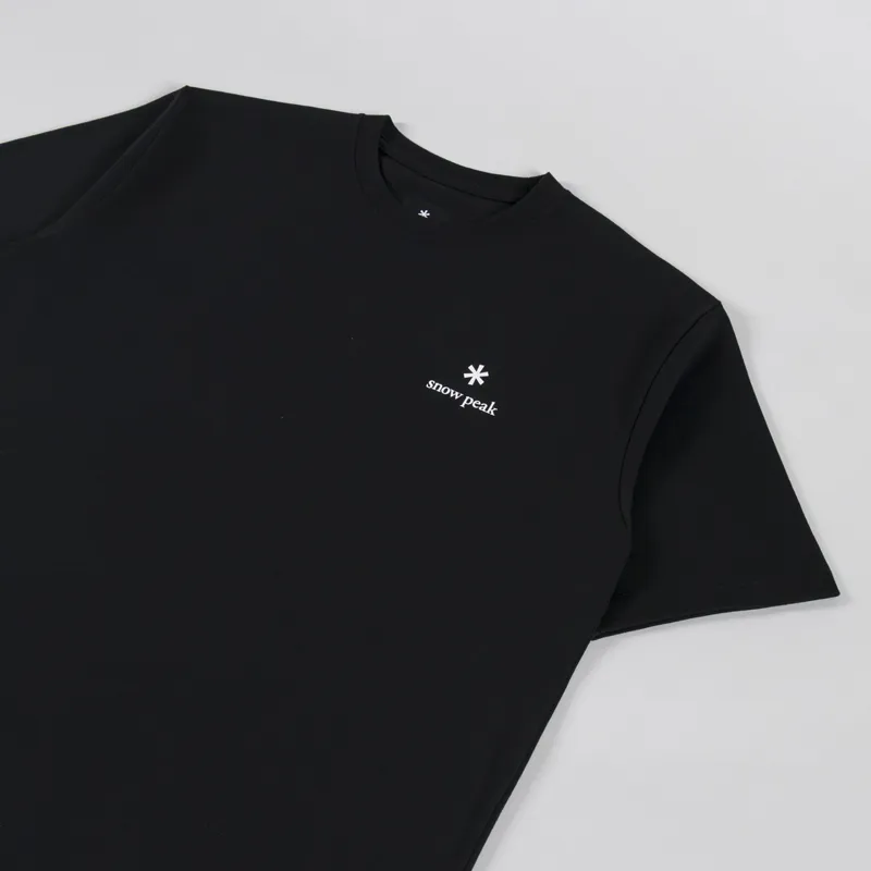 Snow Peak NSD Logo T Shirt Black-2