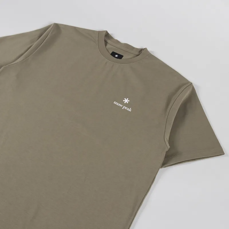 Snow Peak NSD Logo T Shirt Dark Beige-2