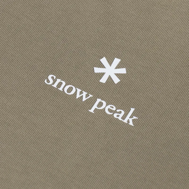 Snow Peak NSD Logo T Shirt Dark Beige-3