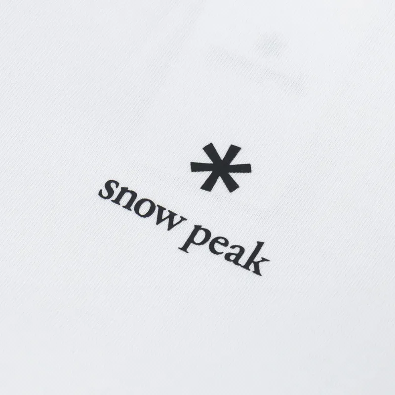 Snow Peak NSD Logo T Shirt Off White-4