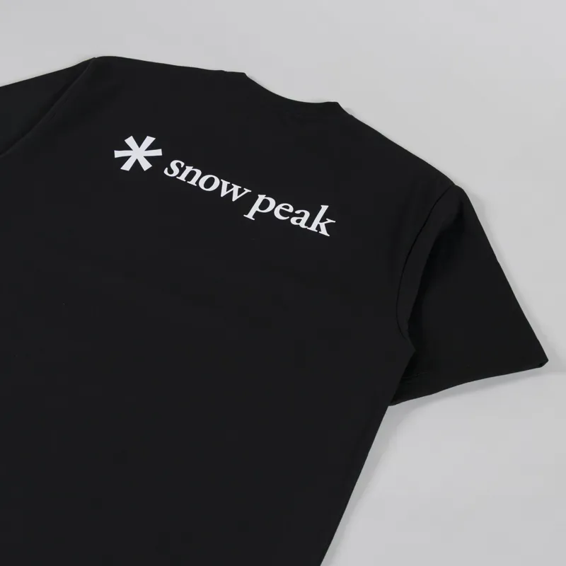 Snow Peak NSD Back Print Logo T Shirt Black-2