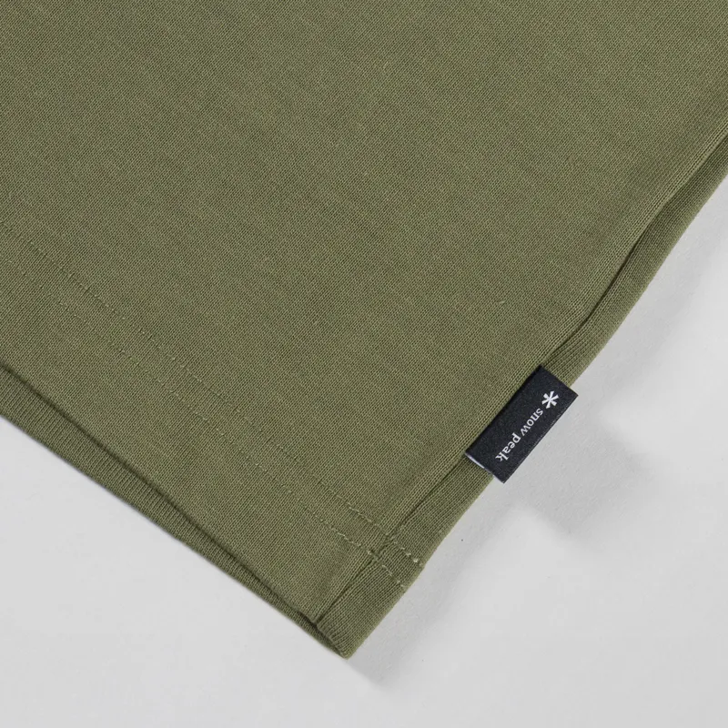 Snow Peak NSD Back Print Logo T Shirt Olive-5