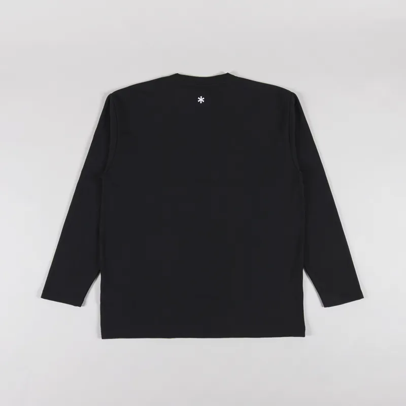 Snow Peak NSD Logo Long Sleeve T Shirt Black-1