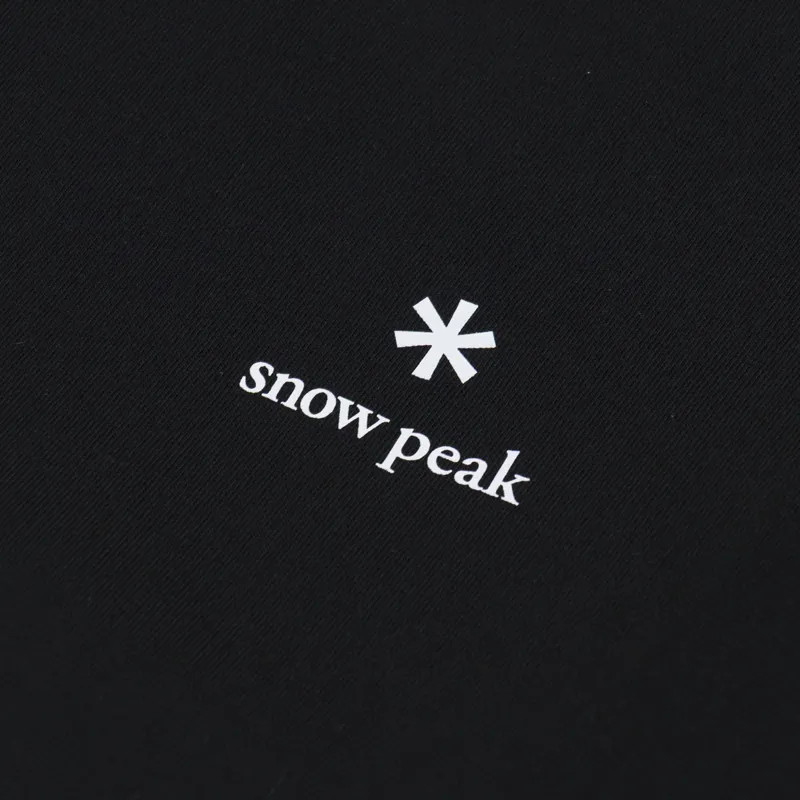 Snow Peak NSD Logo Long Sleeve T Shirt Black-4