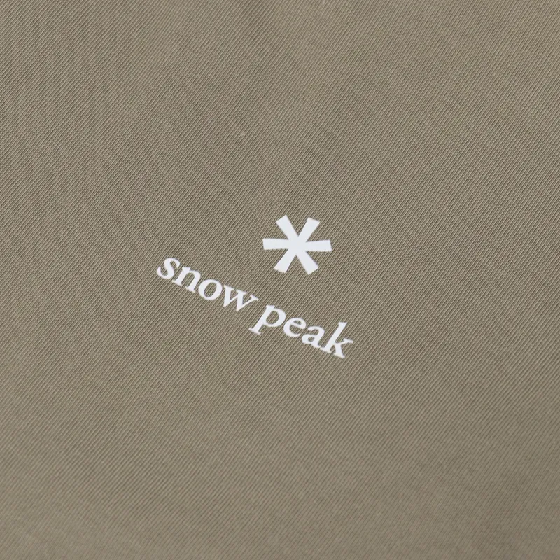 Snow Peak NSD Logo Long Sleeve T Shirt Dark Beige-4