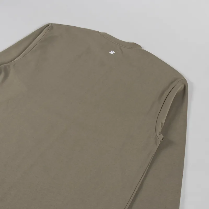 Snow Peak NSD Logo Long Sleeve T Shirt Dark Beige-3