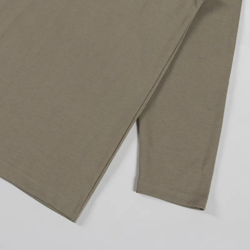 Snow Peak NSD Logo Long Sleeve T Shirt Dark Beige-7